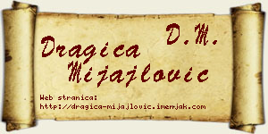 Dragica Mijajlović vizit kartica